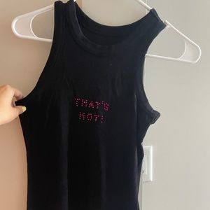 That's hot paris hilton bedazzled top